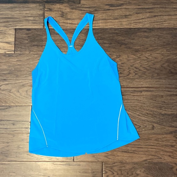 lululemon athletica Tops - Size 8 Kayak Blue Lululemon Real Quick Singlet